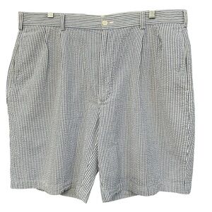 Jos. A. Bank Stays Cool Blue White Seersucker Shorts Men’s 38 Cotton